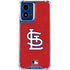 MLB St. Louis Cardinals - Solid Distressed Moto G 5G (2024) Clear Case